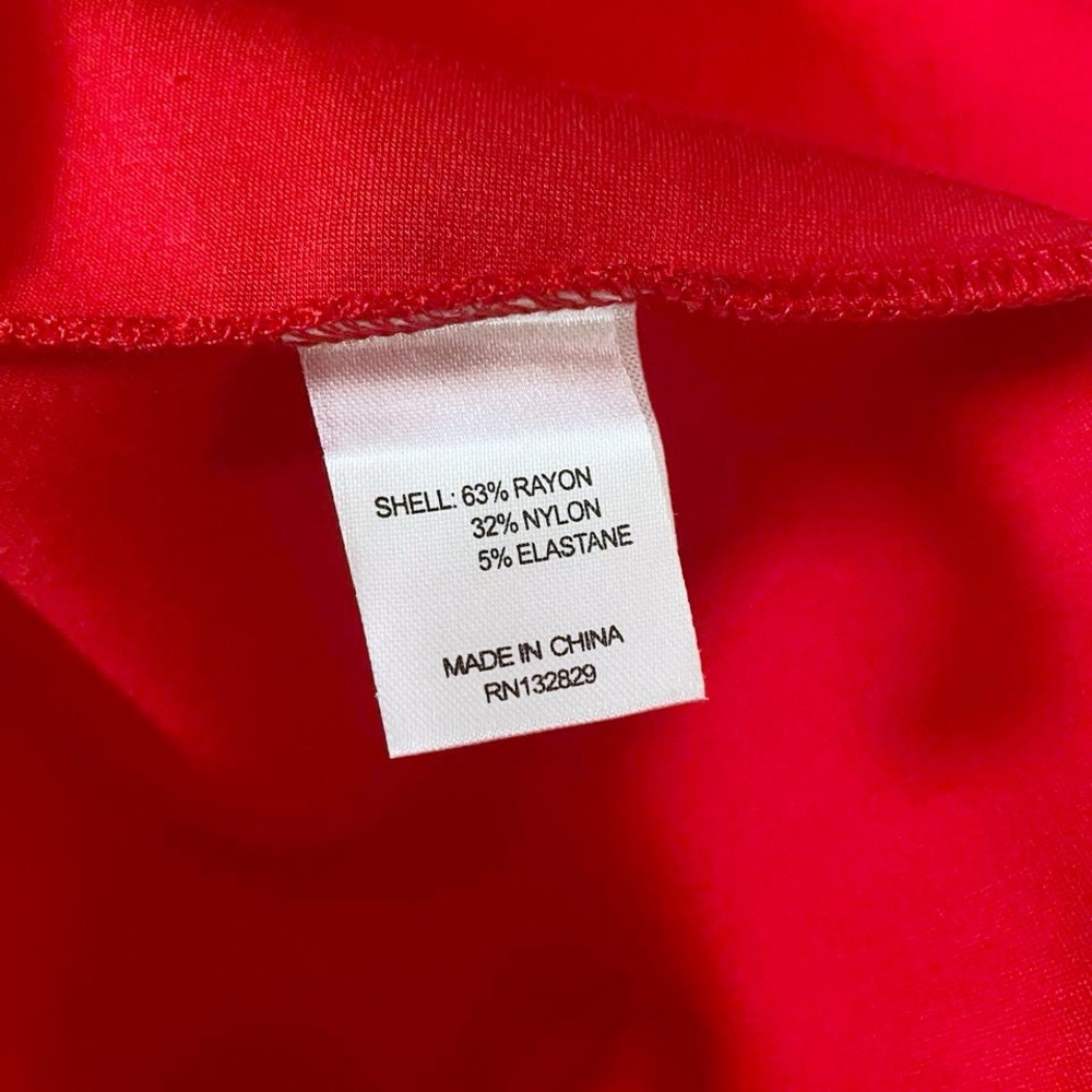 Lovers + Friends Strapless Red Mermaid Ruffle Midi Dress - Picture 7 of 7
